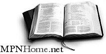 MPNHome.net Logo: an open Bible image with identifying wording.
